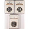Image 1 : LOT OF ( 3 ) 1958 FRANKLIN HALF DOLLAR, NGC PROOF-66