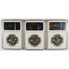 Image 2 : LOT OF ( 3 ) 1962 FRANKLIN HALF DOLLARS, NGC PROOF-66