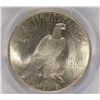 Image 3 : 1923 PEACE SILVER DOLLAR, PCGS MS-62