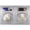 Image 2 : 2006 & 2007 AMERICAN SILVER EAGLES, PCGS MS-69