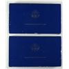 Image 1 : 2-1986 PROOF STATUE OF LIBERTY COMMEM DOLLARS