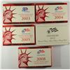 Image 1 : 5- US SILVER PROOF SETS (03,04,05,07,08)