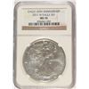Image 1 : 2011 W AMERICAN SILVER EAGLE, 25Th ANNIVERSARY,  NGC MS-70!