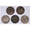 Image 2 : (5) SEATED HALF DIMES (38, 39-O, 40-O, 41, 43)