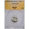 Image 1 : 1942-D MERCURY DIME ANACS MS-64 FSB