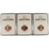 Image 1 : LOT OF ( 3 ) 1973-S LINCOLN CENTS, NGC MS-66 RED
