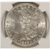 Image 2 : 1896 MORGAN SILVER DOLLAR, NGC MS-65 WHITE OBVERSE RAINBOW TONED REVERSE