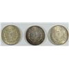 Image 2 : 3-MORGAN SILVER DOLLARS 1890 AU, 1921-S AU & 1921 UNC