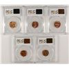 Image 2 : PCGS LINCOLN CENT: 1955-D MS64 RED, 1937 MS64 RED, 1942 MS64 RED,1952 MS64 RED