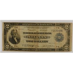 1918 $2 NATIONAL NOTE (ATLANTA, GA)