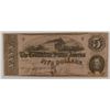 Image 1 : 1862 $5 CONFEDERATE STATES OF AMERICA NOTE (PIN HOLES)