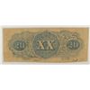Image 2 : 1862 $20 CONFEDERATE STATES OF AMERICA NOTE (PIN HOLES)