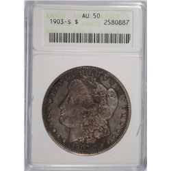 1903-S MORGAN DOLLAR ANACS AU-50