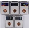 Image 2 : (5) 1949-S LINCOLN CENTS NGC MS-66 RD