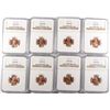 Image 1 : LOT OF (8) 1952-D LINCOLN CENTS NGC MS-66 RED
