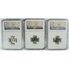 Image 1 : ( 3 ) 1960 ROOSEVELT DIMES, NGC MS-66