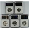 Image 2 : LOT OF ( 5 ) 1959 WASHINGTON QUARTER, NGC MS-65