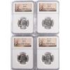 Image 1 : LOT OF ( 4 ) 1963 WASHINGTON QUARTER, NGC MS-65