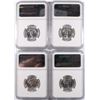 Image 2 : LOT OF ( 4 ) 1960 WASHINGTON QUARTERS, NGC PROOF-67