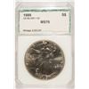 Image 1 : 1889 AMERICAN SILVER EAGLE, PCI MS-70! TRENDS FOR $1000.00