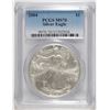 Image 1 : 2004 AMERICAN SILVER EAGLE, PCGS MS-70 PERFECT!