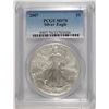 Image 1 : 2007 AMERICAN SILVER EAGLE, PCGS MS-70! PERFECT!