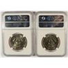 Image 2 : LOT OF ( 2 ) KENNEDY HALF DOLLARS: 1990-D & 1991-D BOTH NGC MS-66
