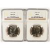 Image 1 : LOT OF ( 2 ) KENNEDY HALF DOLLARS: 1988 NGC MS-66 & 1994-D NGC MS-66 PL