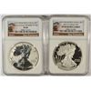 Image 1 : 2012-S AMERICAN SILVER EAGLE SET, NGC REVERSE PROOF PF-69 & PF-69 ULTRA CAMEO