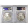 Image 2 : 2006 AND 2007 AMERICAN SILVER EAGLES, PCGS MS-69!