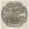 Image 2 : 2011 25TH ANNIVERSARY AMERICAN SILVER EAGLE EARLY RELEASES, NGC MS-70!