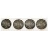 Image 1 : ( 2 ) OUNCES .999 SILVER:  (4) HALF OUNCE BUFFALO/INDIAN .999 SILVER ROUNDS