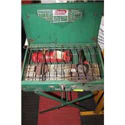 COLEMAN GAS CAMPSTOVE WITH STAND