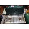 Image 1 : GREEN COLEMAN 2 BURNER PROPANE STOVE