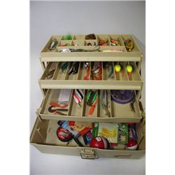 MEDIUM TACKLE BOX WITH CONTENTS X2