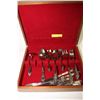Image 1 : NEW 44 PIECE FLATWARE SET IN WOOD CASE