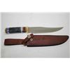 Image 1 : NEW 12" HUNTING KNIFE, SURGICAL STEEL BLADE, BRASS