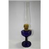 Image 1 : ALADDIN DRAPE COBALT BLUE OIL LAMP (STUNNING)