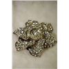 Image 1 : CUBIC ZIRCONIA  ANTIQUE FLOWER BROOCH