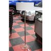 Image 1 : CHROME AND GLASS FLOOR LAMP