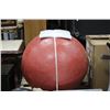 Image 1 : RED HOLLOW CONCRETE GARDEN SPHERE - 30LBS