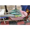 Image 1 : WHEELBARROW SOLD W YARD TOOLS