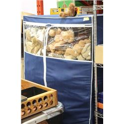 PORTABLE WARDROBE SOLD W LARGE COLLECTION OF