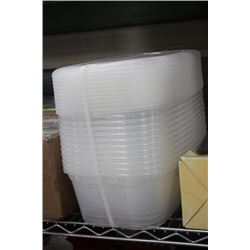 PK OF 12 NEW PLASTIC CONTAINERS