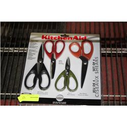 NEW KITCHENAIDE 4 PC ST STEEL SCISSOR SET