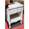 Image 1 : WHITE 1 DRAWER NIGHT STAND