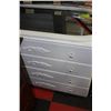 Image 1 : WHITE 4 DRAWER DRESSER W MIRROR