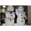 Image 1 : ESTATE CERAMIC SNOWMAN ORNAMENTS