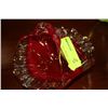Image 1 : PINK ART GLASS BASKET