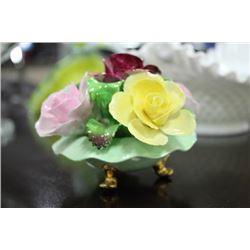 ENGLISH DENTON BONE CHINA FLOWER ORNAMENT